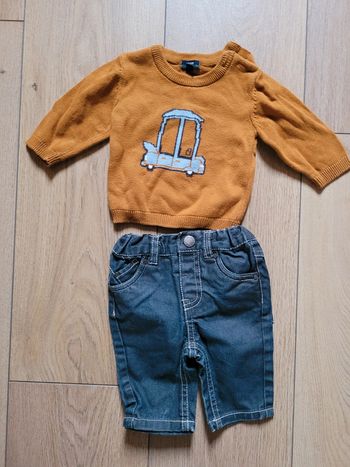 Ensemble pull et jean 1 mois
