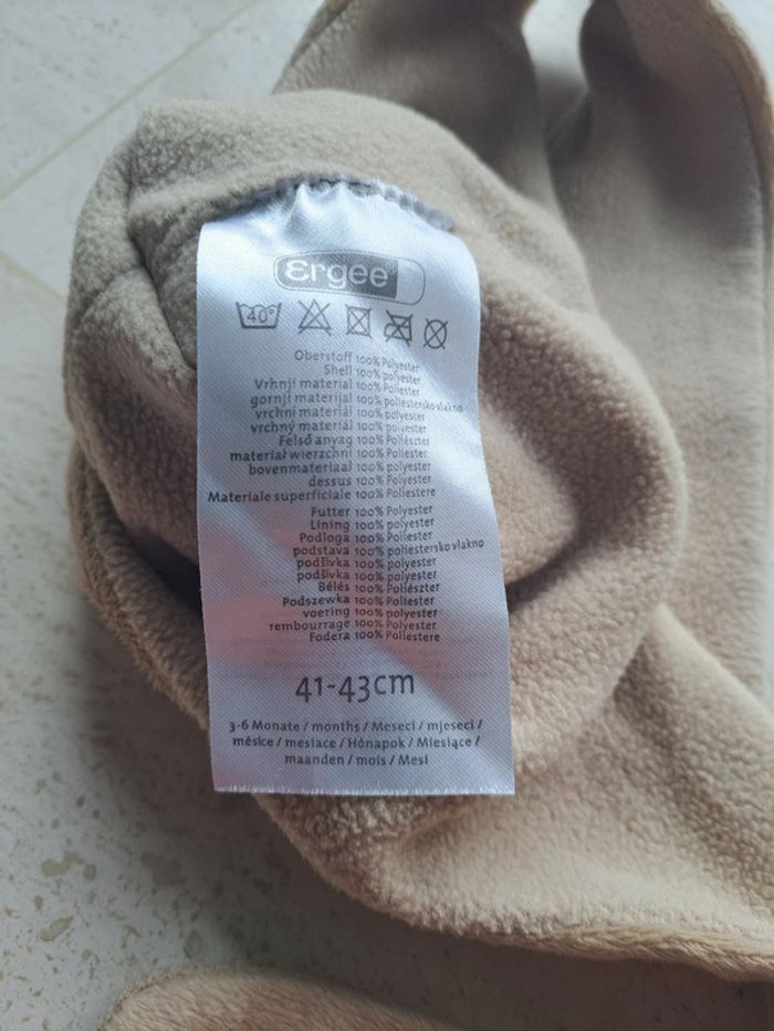 Bonnet avec écharpe intégrée taille 43 cm - photo numéro 4