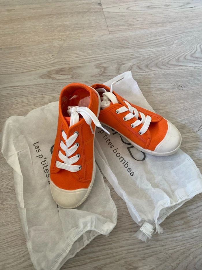 Baskets tennis lpb les p’tites bombes pointure orange 30 Neuves