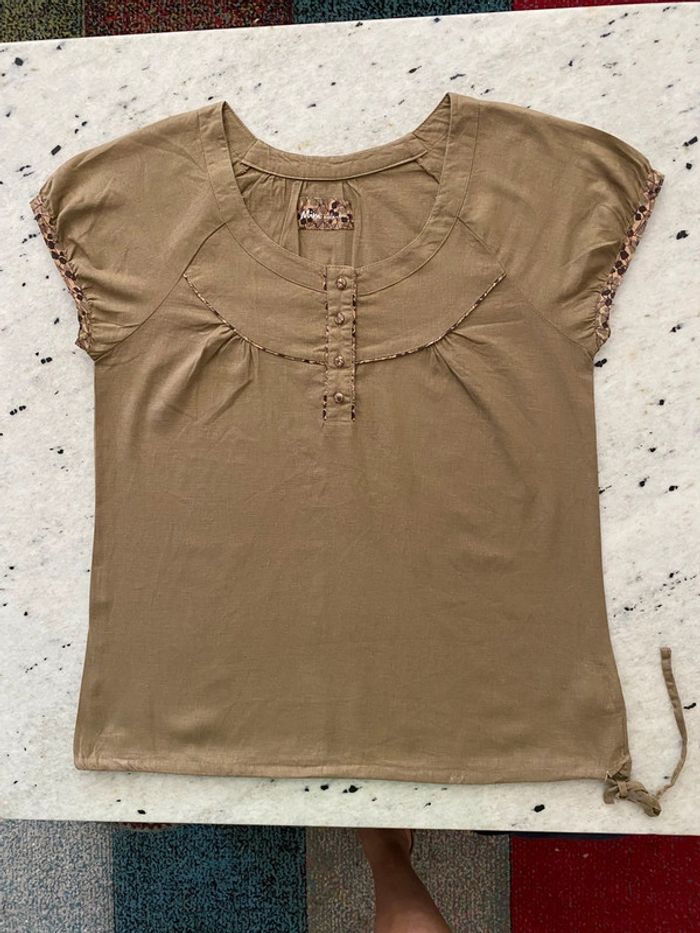 Blouse beige Mim T2 - photo numéro 5