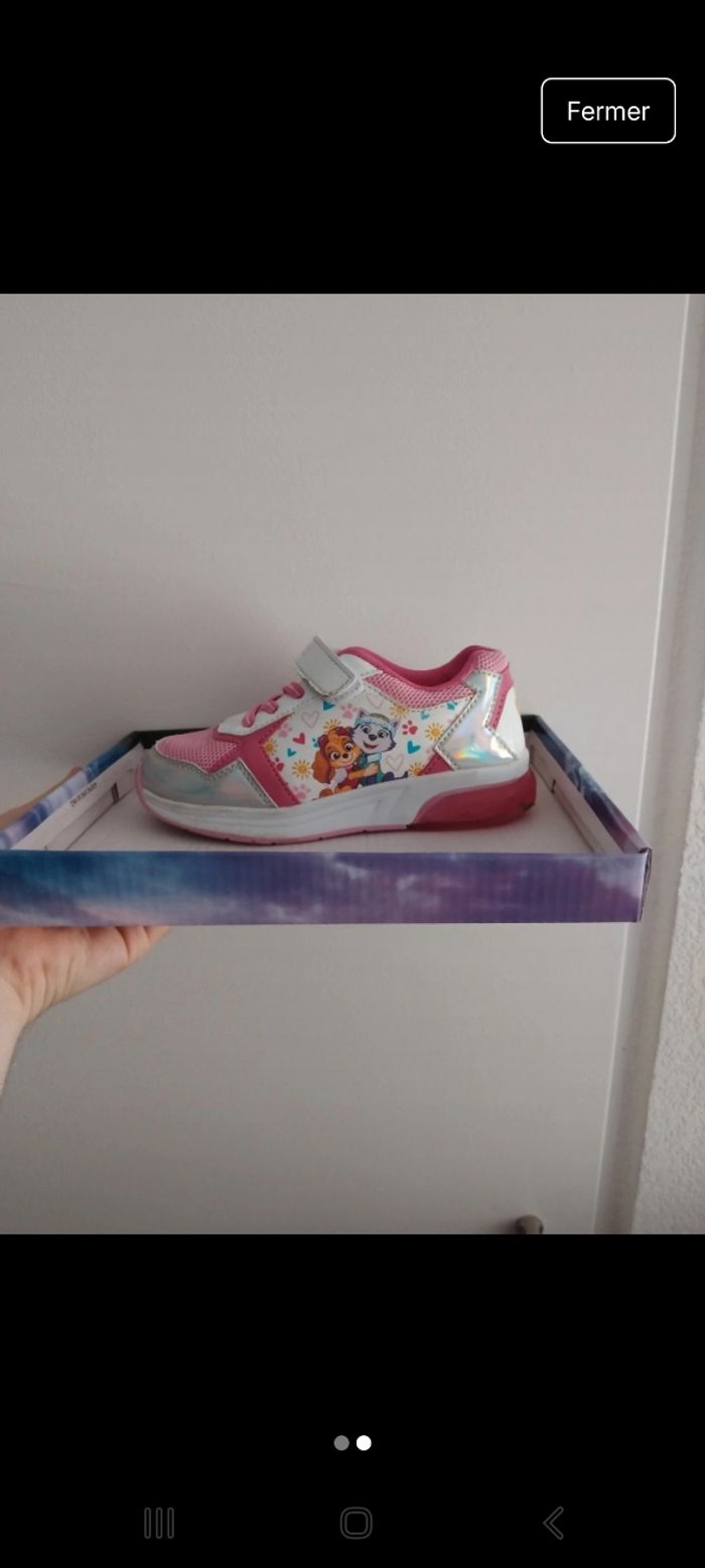 Basket pat patrouille rose lumière - photo numéro 2