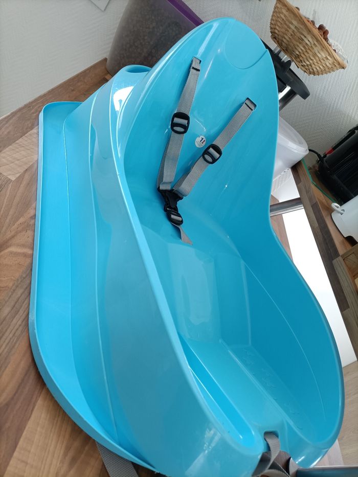 Luge bleu Bébé avec sangles EDA - photo numéro 3