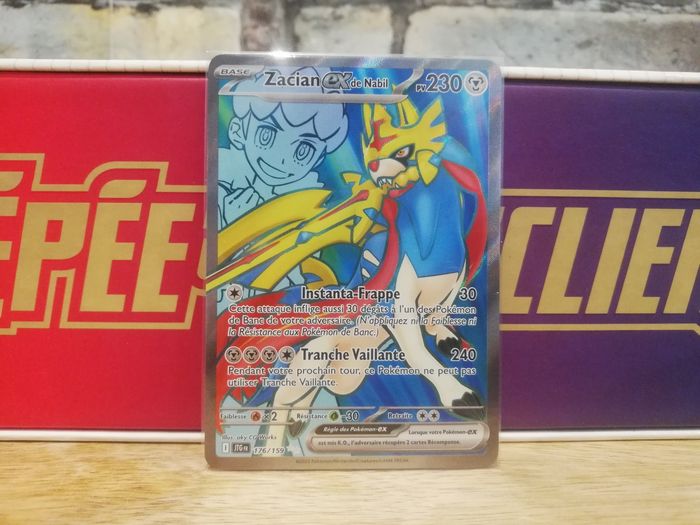 Carte Pokemon Zacian EX de Nabil Full Art Aventures Ensemble