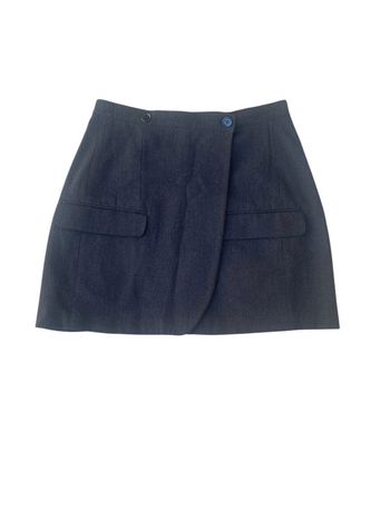 Mini jupe upcyclée grise Chi Kimlong taille 38