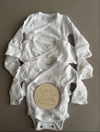 Lot bodies blancs manches longues 