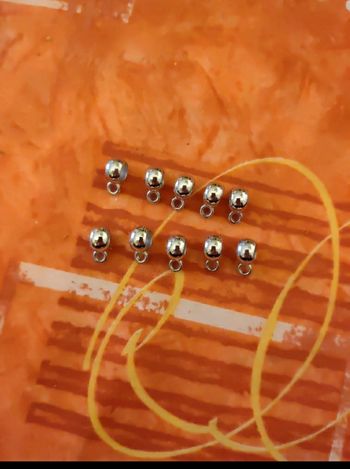 Lot de 10 perles support breloques