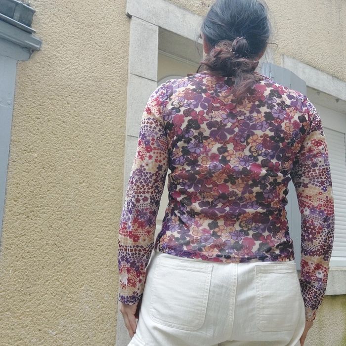 Top Vintage en voile pour taille M - photo numéro 4