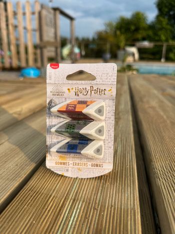 Lot de 3 gommes Harry Potter