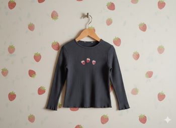 Sous pull fraise 6 ans