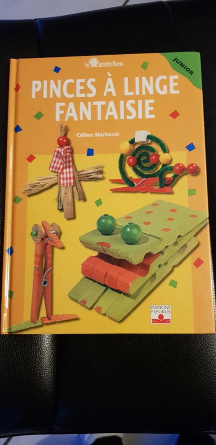 Livre pince à linge fantaisie