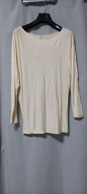 T-shirt à manches longues/ pull fin crème 36