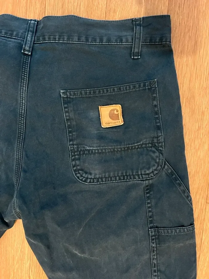 Pantalon carharrt bleu marine 34/34 - photo numéro 3