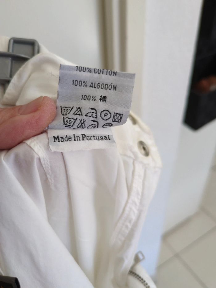 Pantalon blanc coton Cop copine 36 - photo numéro 9