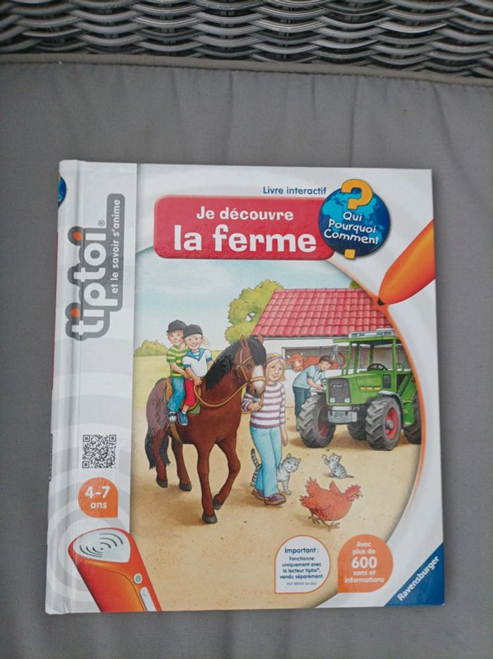Joli livre tip toi "je découvre la ferme" - photo numéro 1