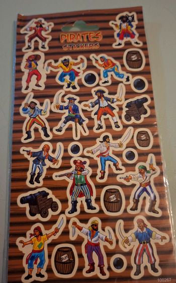 Set de 24 stickers pirates