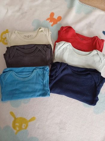Lot 6 bodys 6 mois