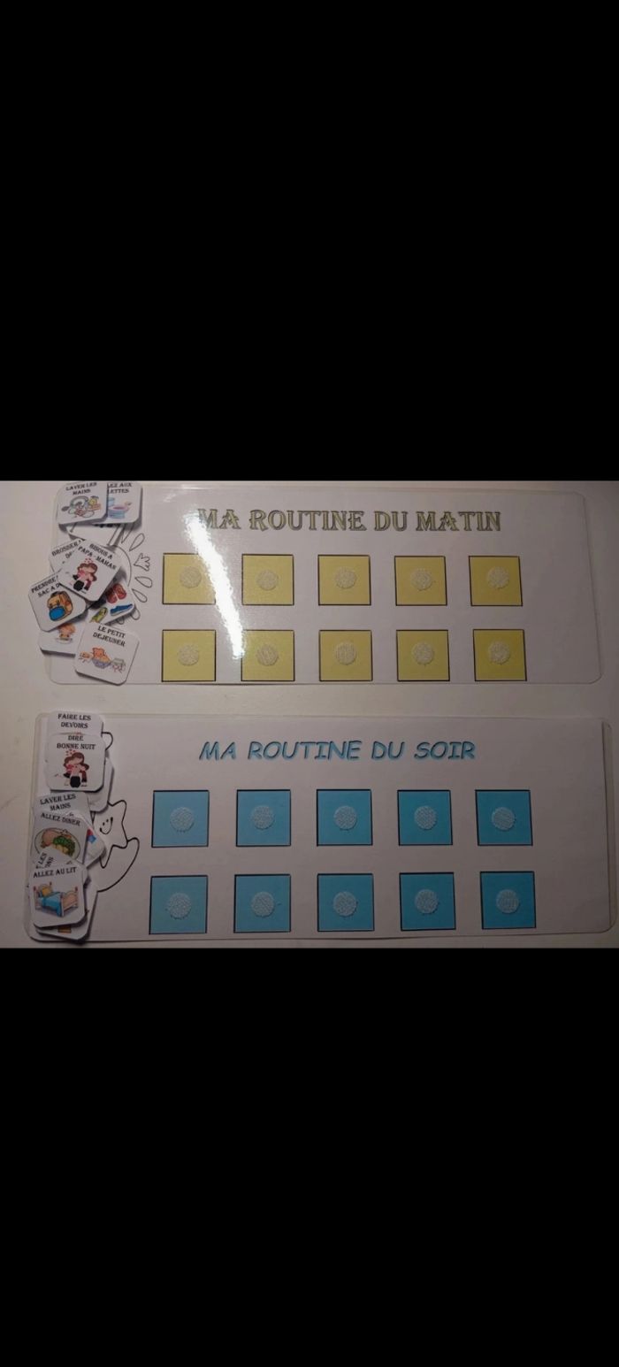 Fiche d'activité pour garçon ma routine du matin et du soir - photo numéro 2