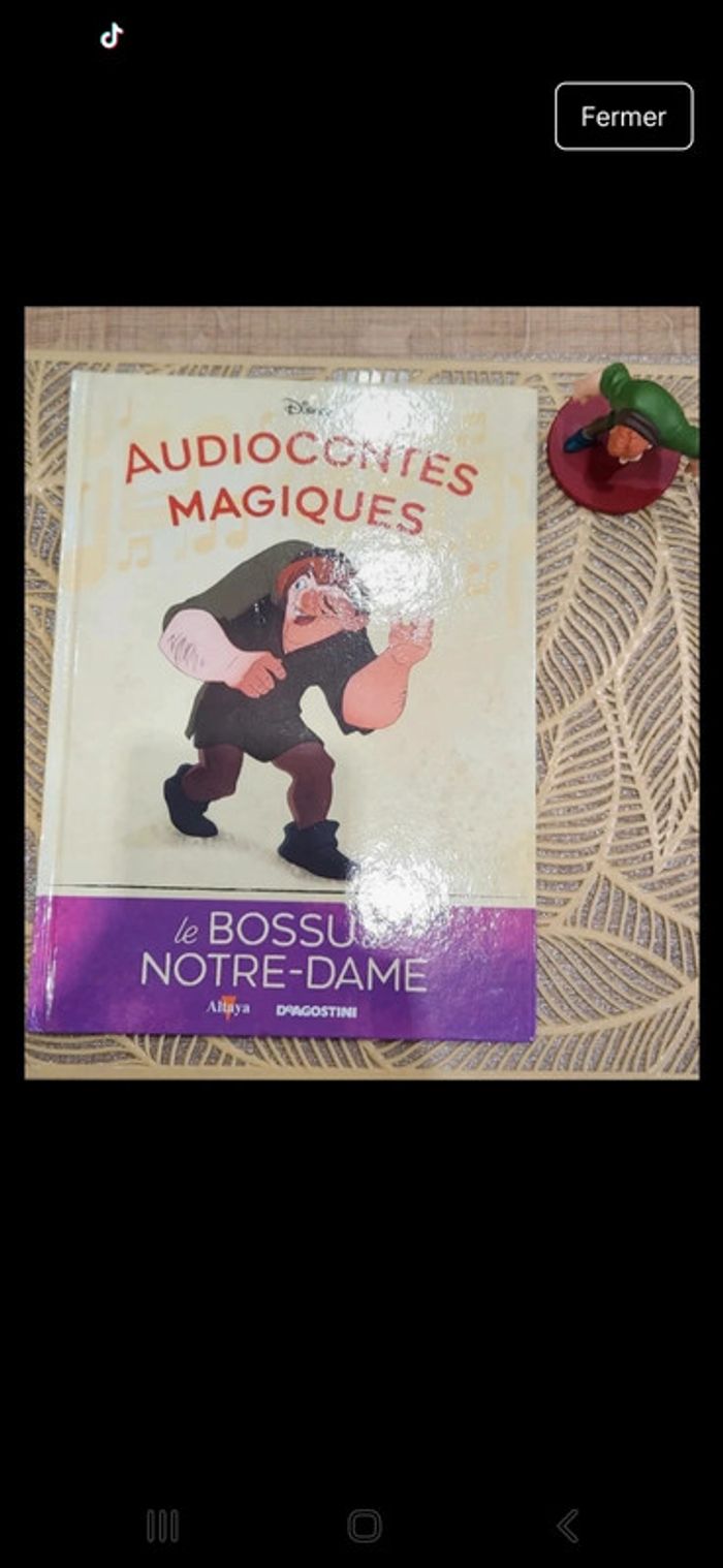 Livre et figurine 30 des audiocontes Magiques altaya audio conte audio compte disney