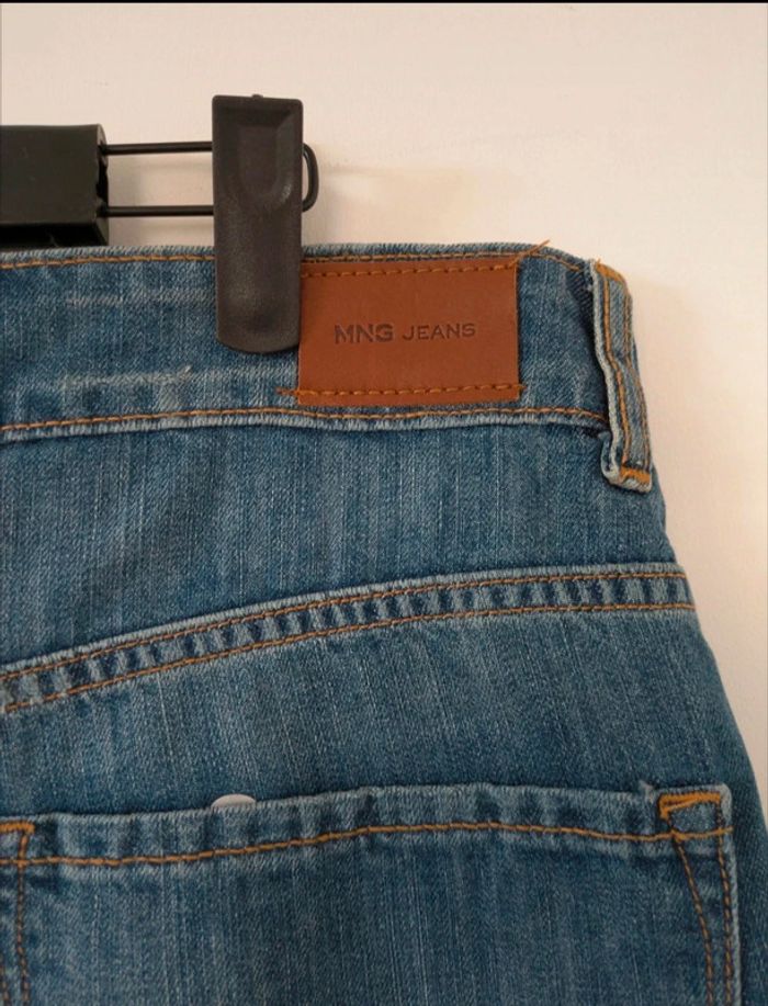 Short taille haute en jean brut déchiré - photo numéro 5