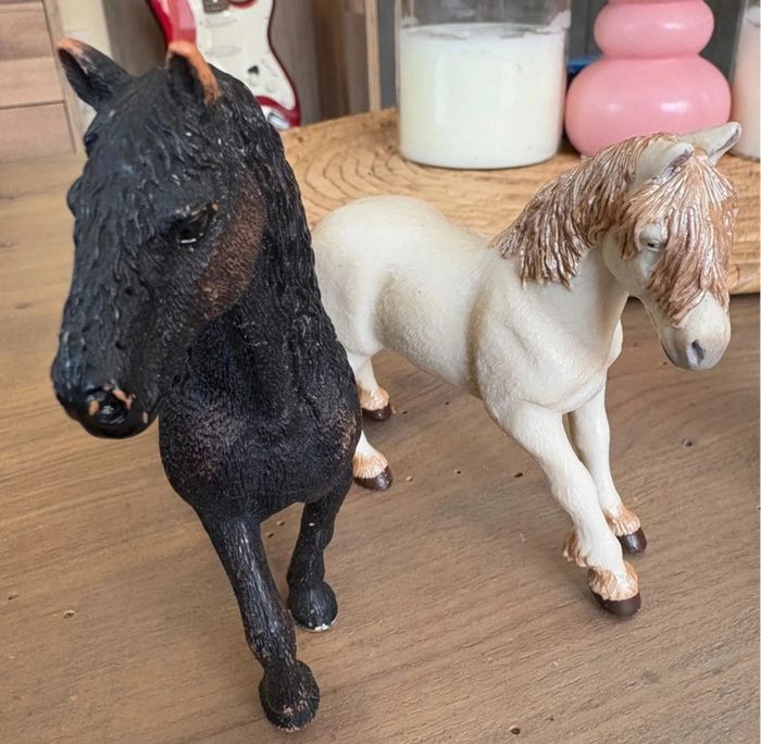 Lot 2 chevaux Schleich et Papo + 1 chouette - photo numéro 4