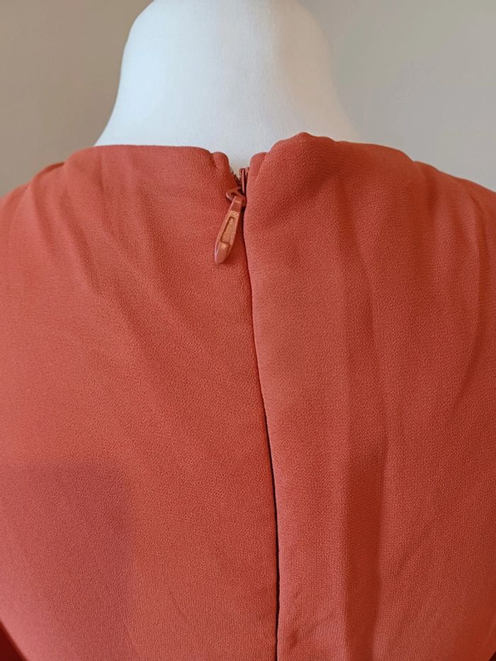 Robe longue rouille/corail de soirée/cocktail Eva & Lola taille S 36 - photo numéro 9