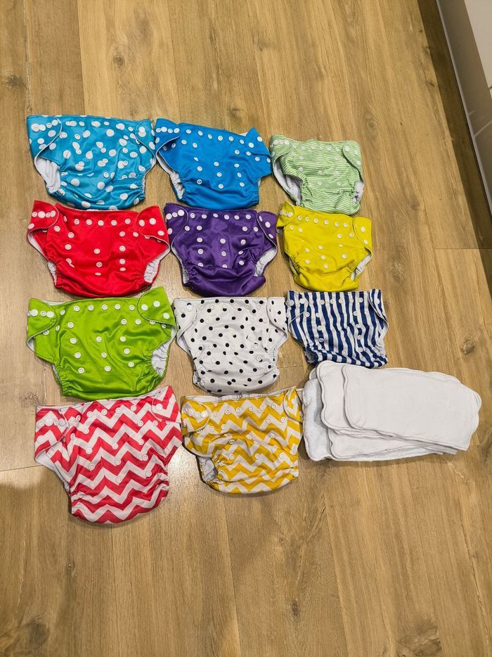 Lot de 24 couches lavables évolutives Juicy Bumbles, Littlelamb, Mama Koala, Goodbum et Qianqunui - photo numéro 2