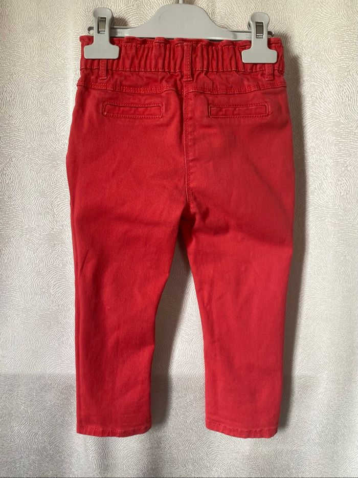Joli pantalon saumon à plis 2 ans tape à l'œil - photo numéro 3