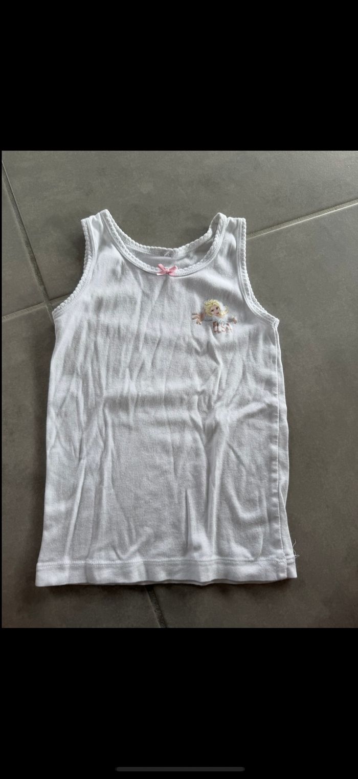 Maillot de corps débardeur Elsa Reine des neiges - photo numéro 2