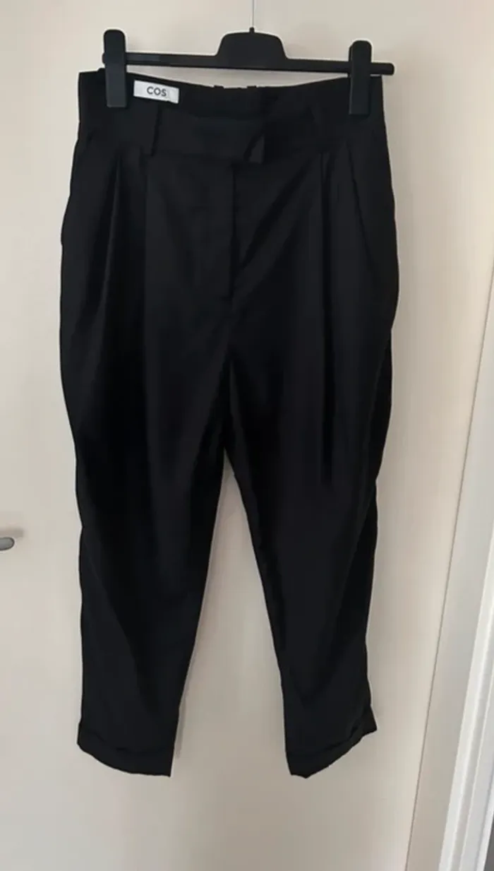 Cos pantalon, noir, femme, taille 38 - photo numéro 2