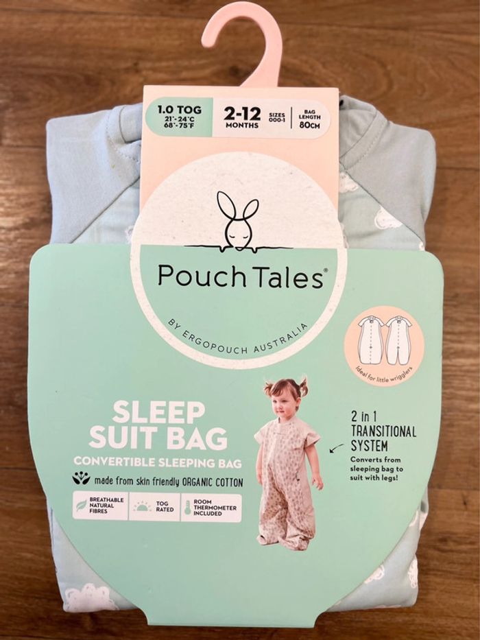 (New) sleep suit bag 2-12m 1.0 tog