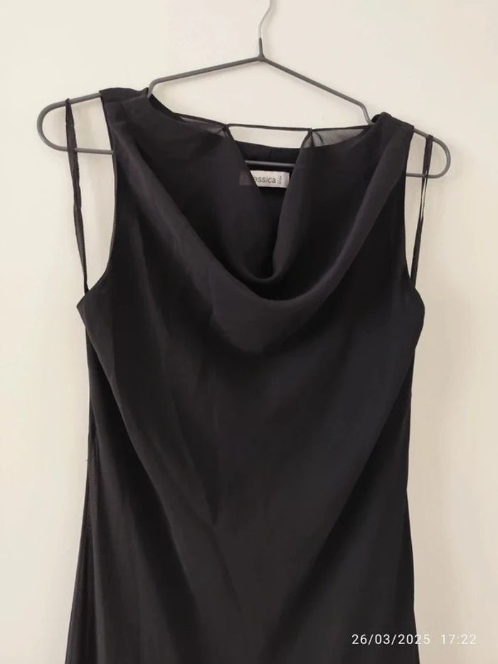 Vestido negro sin mangas básico largo talla M / L - photo numéro 3