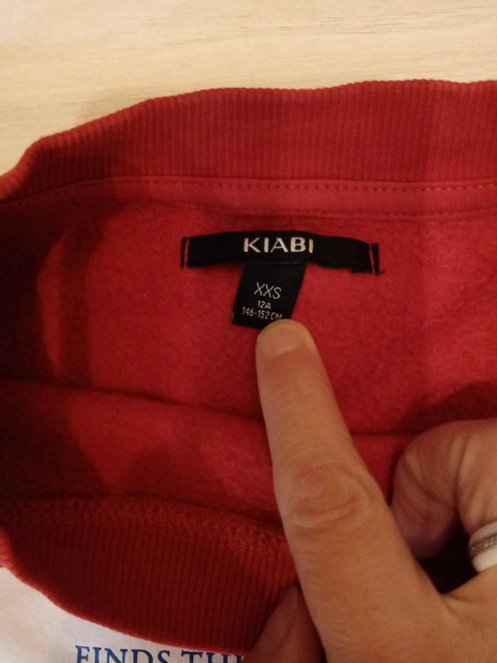 Pull sweat rouge fille kiabi 12 ans - photo numéro 2