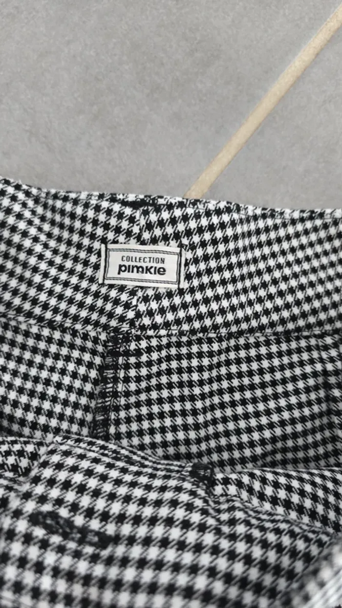 Short taille haute à carreaux gris - photo numéro 3