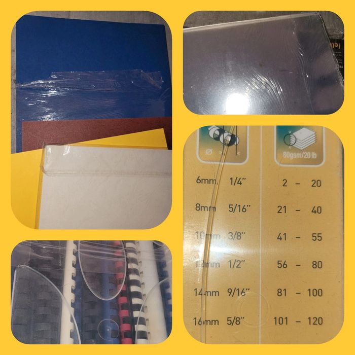 Lot accessoires à relier pour 1 livret
