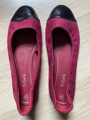 Ballerines bi-matières