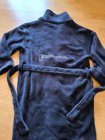 Peignoir bleu marine jusqu'au lever du jour taille 10 ans