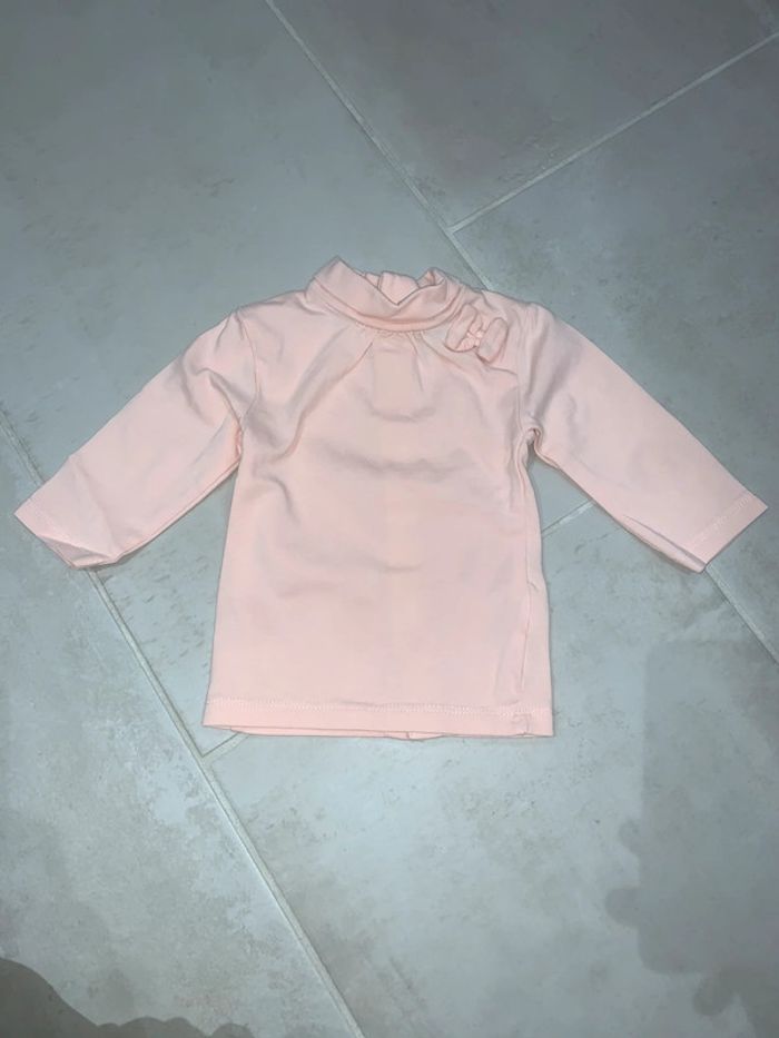 T- shirt manches longues noeud kiabi 62cm