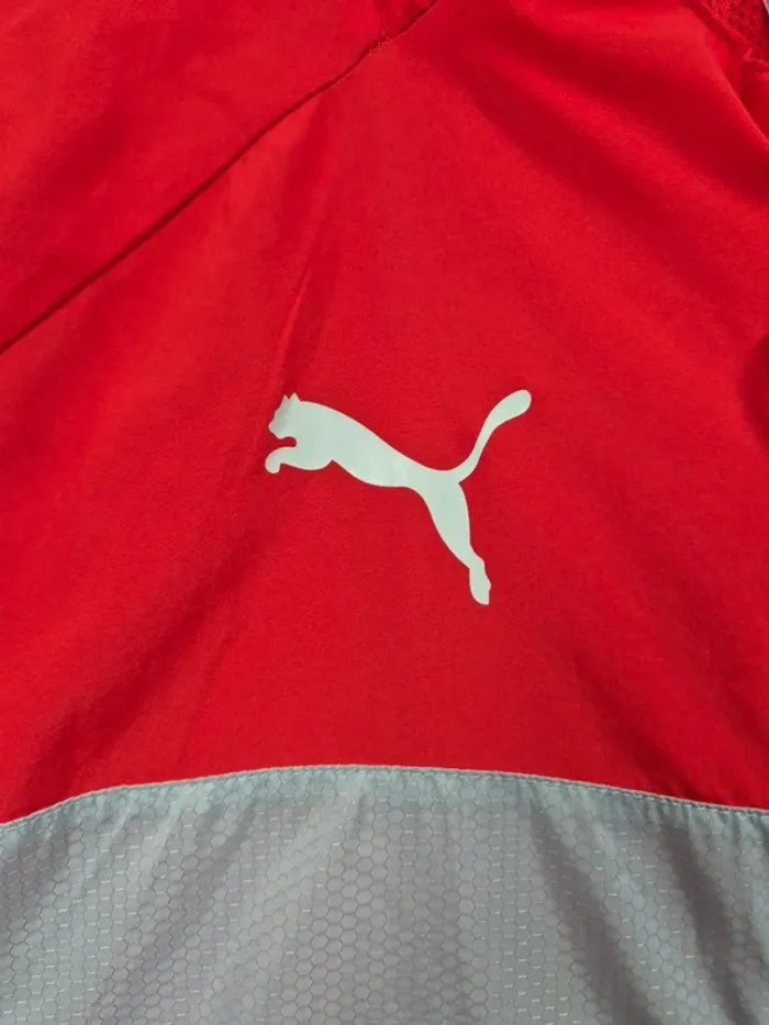 Veste coupe vent Puma Arsenal Rouge et blanche Taille XXL - photo numéro 11
