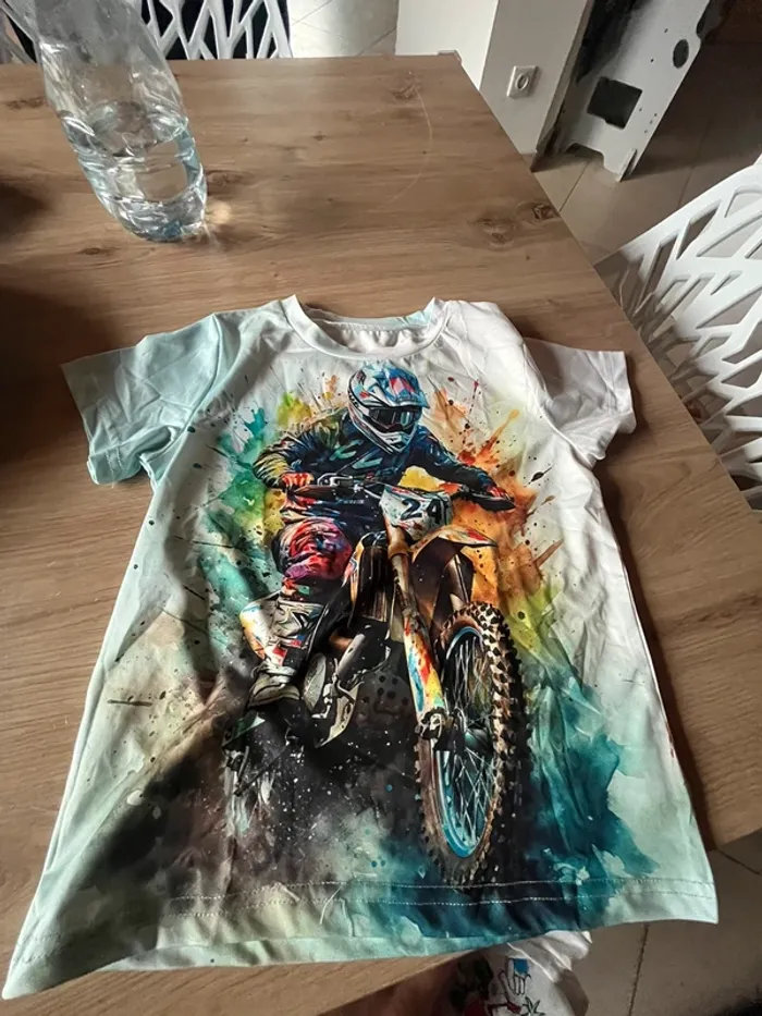T-shirt theme rider manche courte taille 5ans