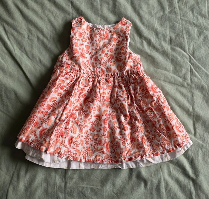 Gemo Kiabi Ensemble Robe Réversible Gilet Maille Très bon état 6 mois - photo numéro 3