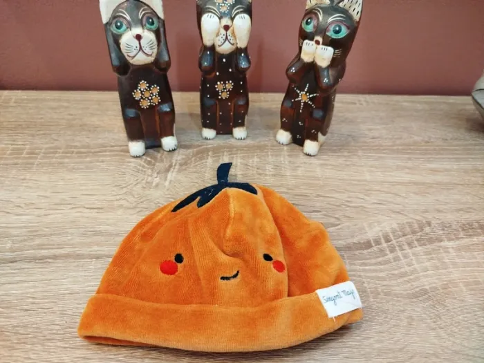Bonnet citrouille enfant