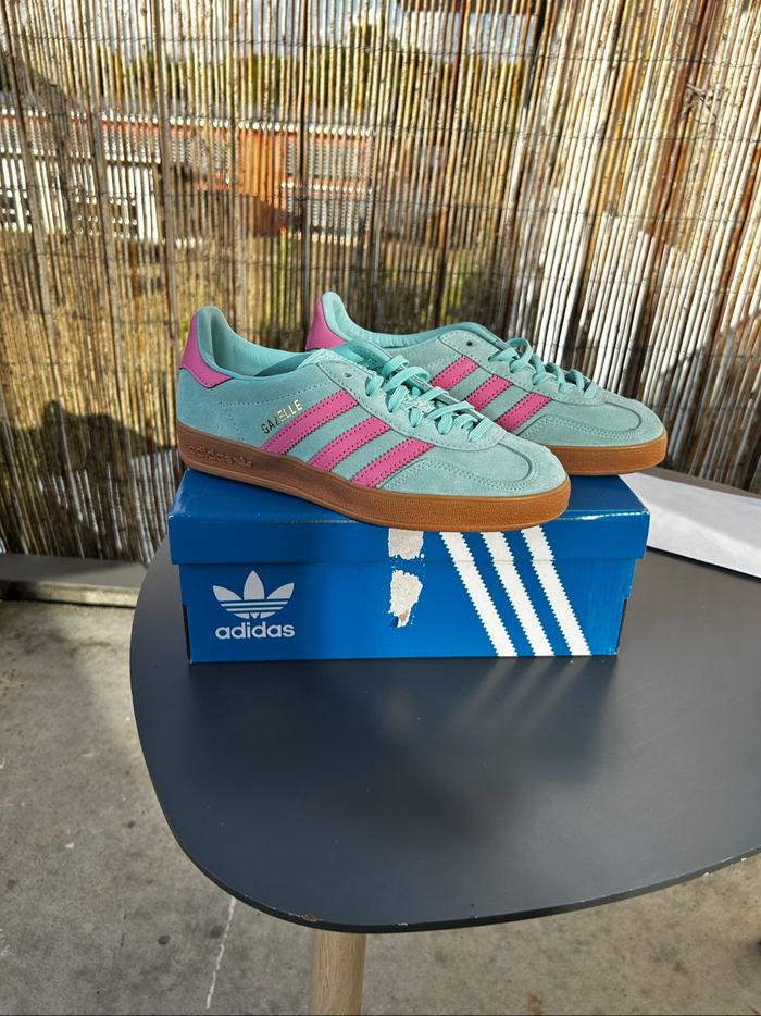 Adidas Gazelle Flash Aqua Turquoise Rose (36.5) - photo numéro 7