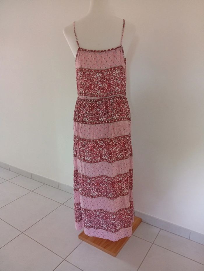 Robe longue en coton - taille L | motif floral - photo numéro 2