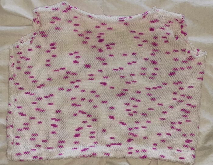 Pull sans manches fille 3-4 ans