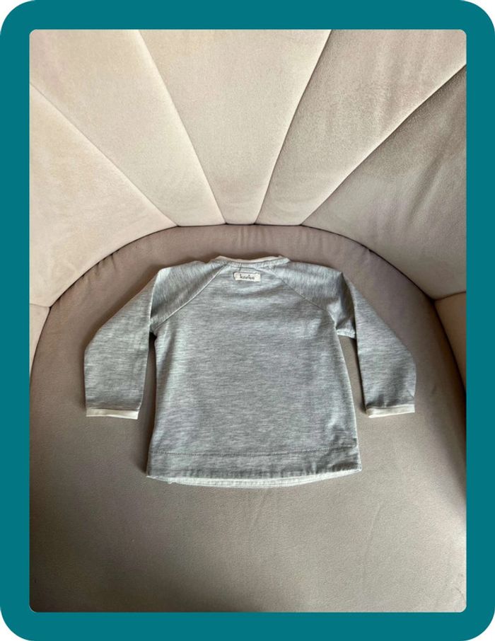T-shirt mixte épais cache-cœur mi-saison 9 mois - Koeka - photo numéro 7