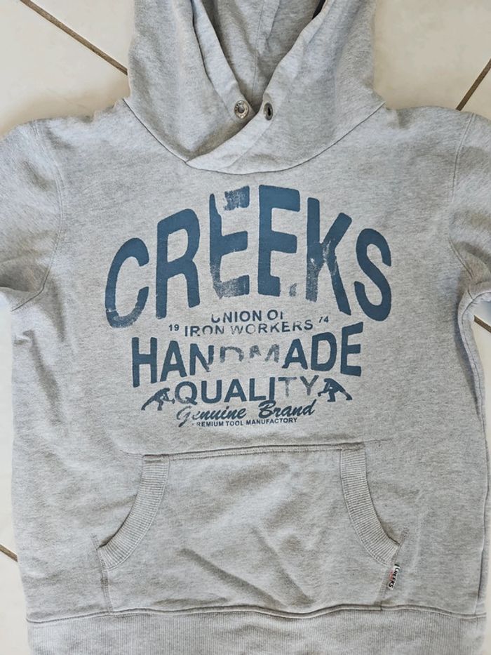 Sweat à capuche garçon 12/14 ans Creeks u42 - photo numéro 3