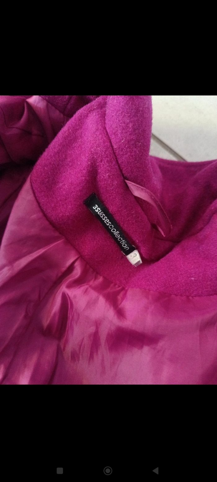 Manteau prune T38 - photo numéro 5