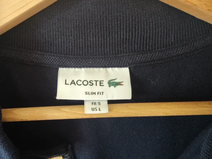 Polo Lacoste Slim fit marine L - photo numéro 3