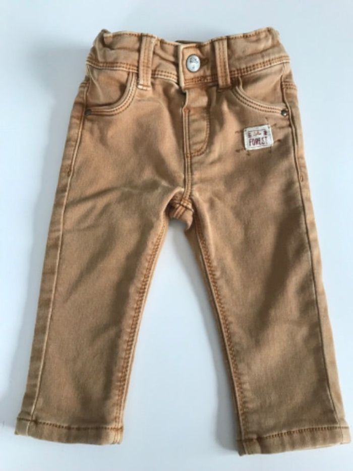 Pantalon/jeans bébé moutarde Forest 6 mois