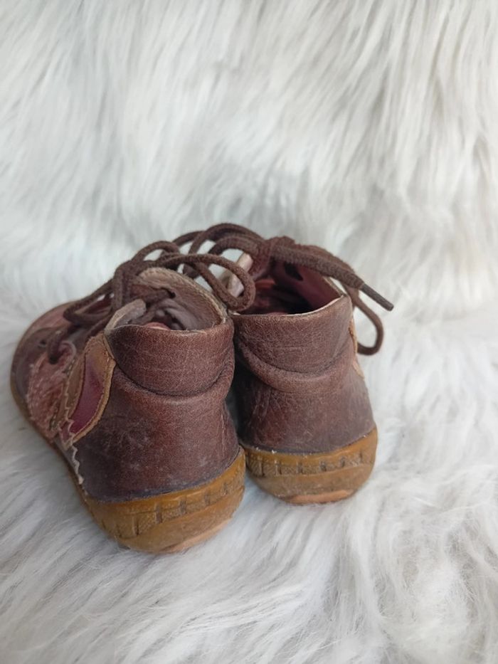 Petites baskets prune et marron P24 SHO*046 - photo numéro 3